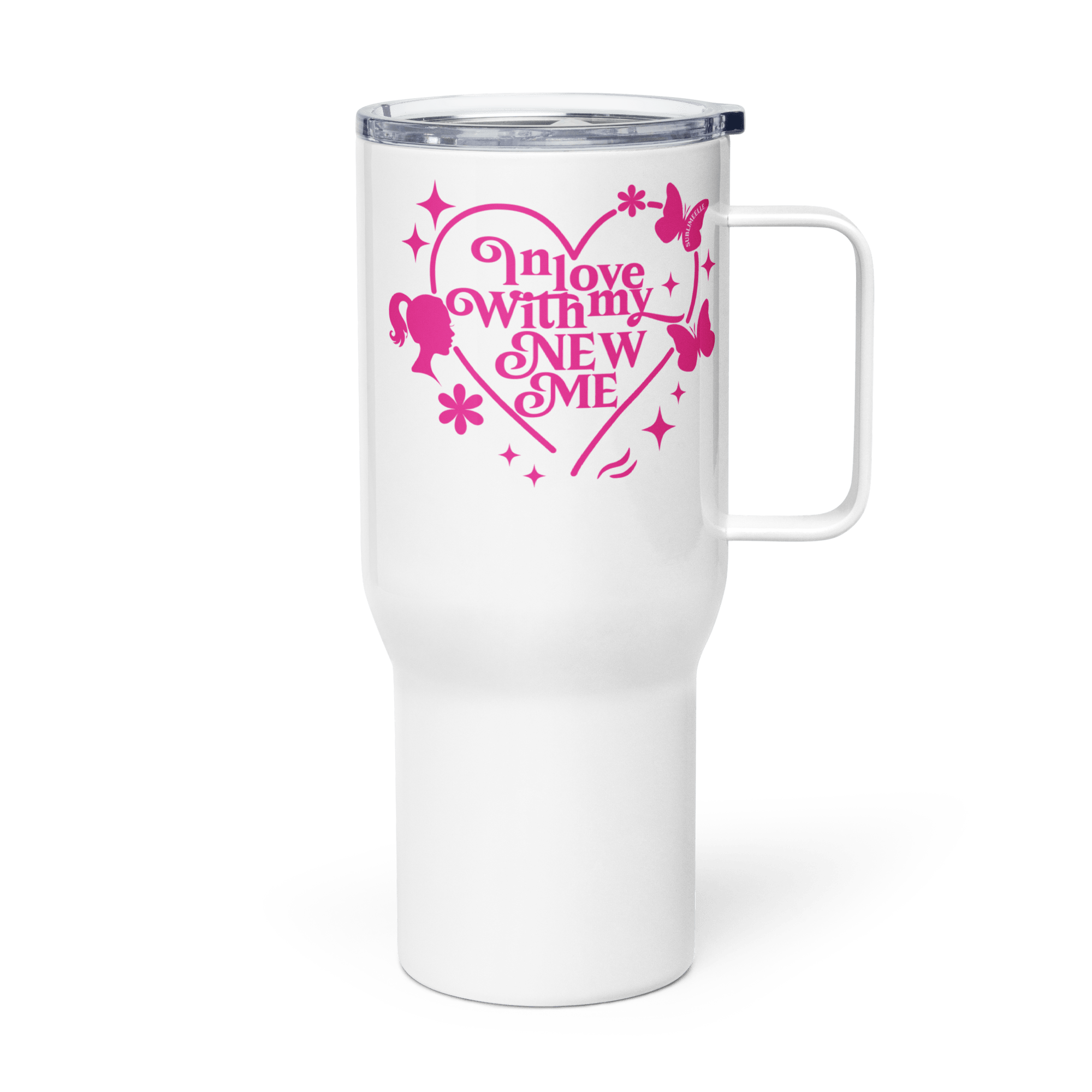 Self - Love Travel Mug With Handle - Insulated Mug The Self - love Cup - SublimeElle Self - Love