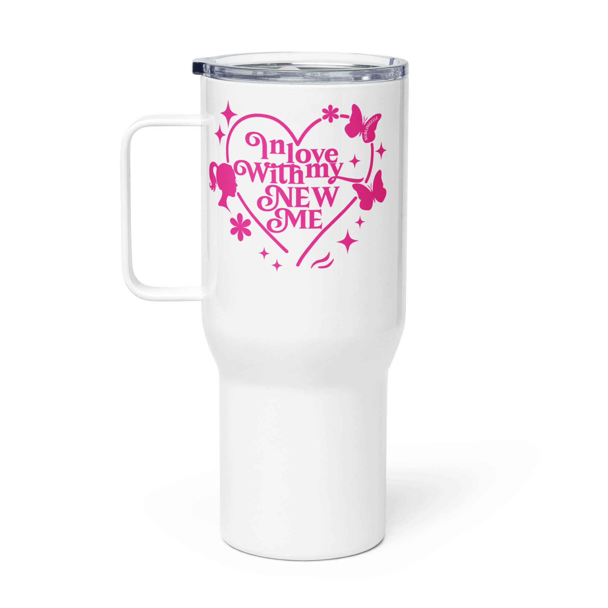 Self - Love Travel Mug With Handle - Insulated Mug The Self - love Cup - SublimeElle Self - Love