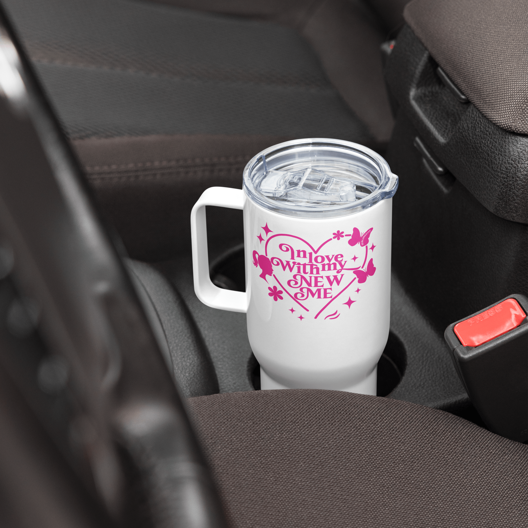 Self - Love Travel Mug With Handle - Insulated Mug The Self - love Cup - SublimeElle Self - Love