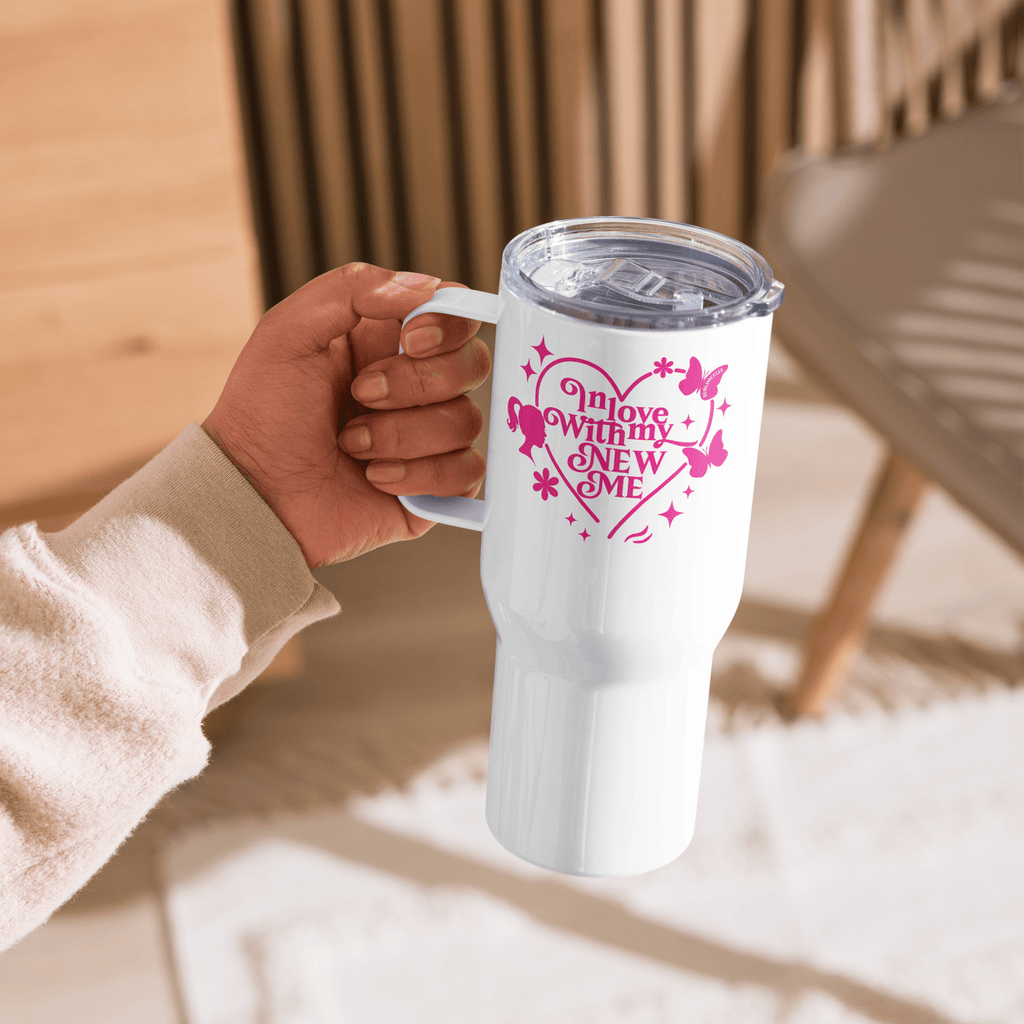 Self - Love Travel Mug With Handle - Insulated Mug The Self - love Cup - SublimeElle Self - Love