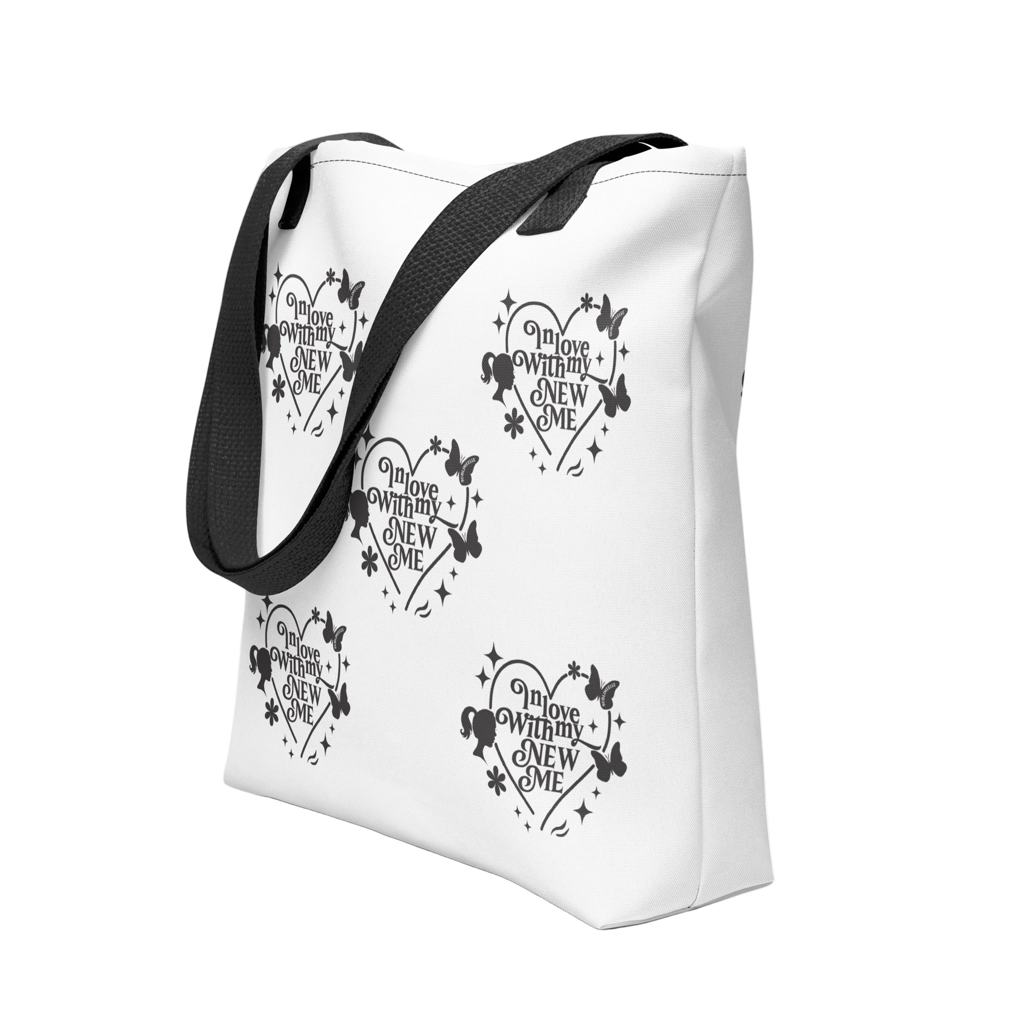 Tote bag - Reusable 15x15" Polyester Bag for Everyday Use/ Self - love Bag. - SublimeElle Self - Love