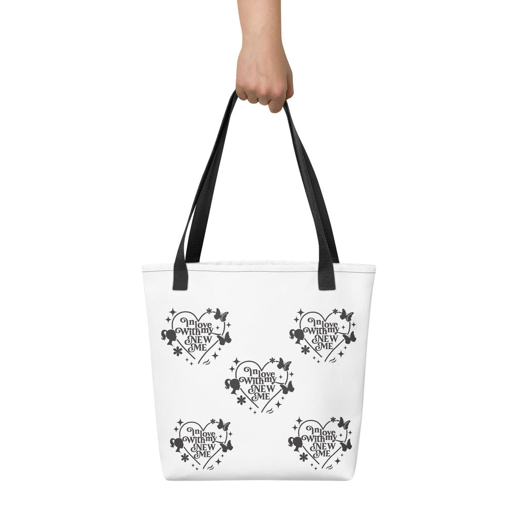 Tote bag - Reusable 15x15" Polyester Bag for Everyday Use/ Self - love Bag. - SublimeElle Self - Love