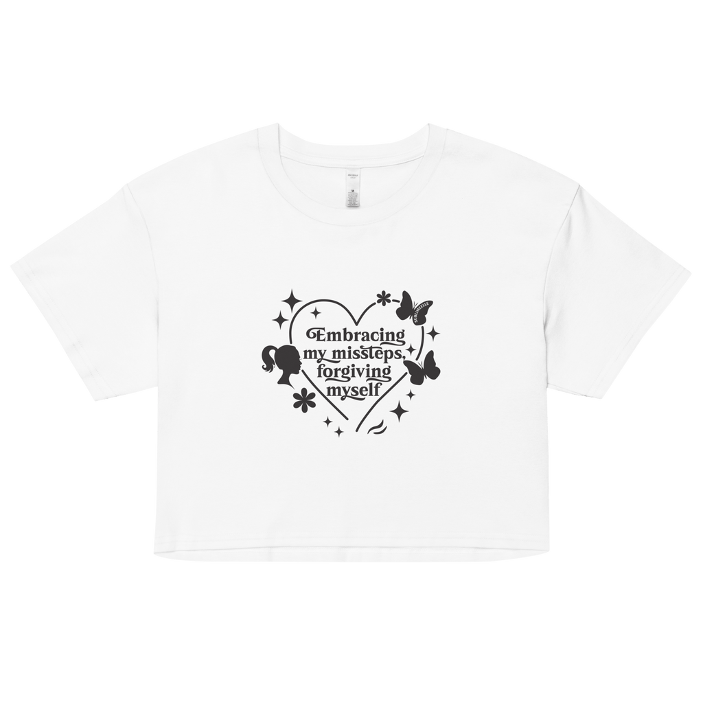 White Crop Top |Embracing My Missteps & Forgiving Myself - SublimeElle Self - Love