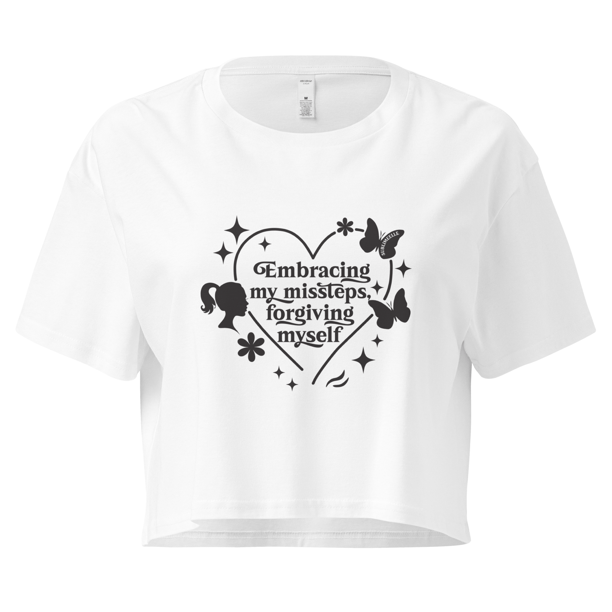 White Crop Top |Embracing My Missteps & Forgiving Myself - SublimeElle Self - Love