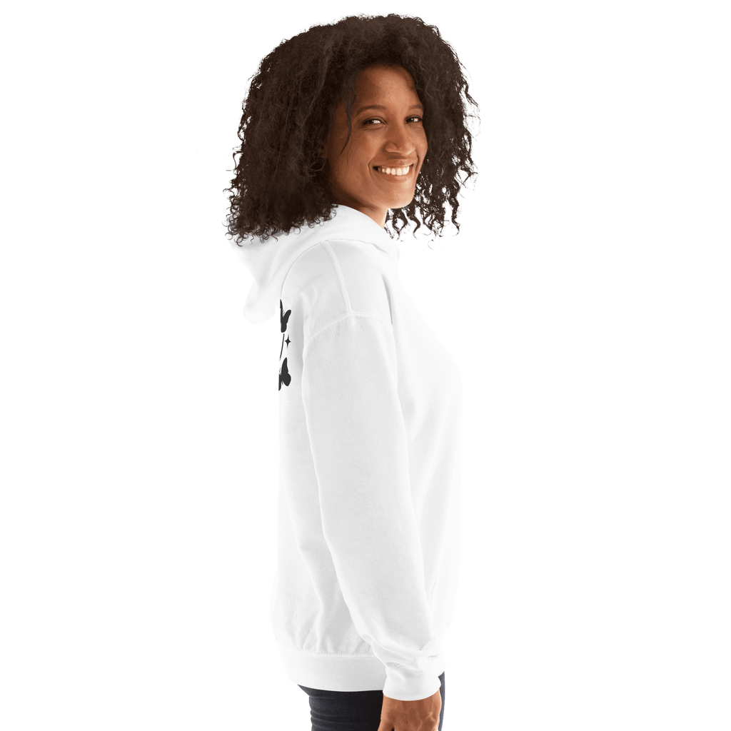 White Hoodie – Self - Love Embracing My Missteps, Forgiving Myself Quote - SublimeElle Self - Love