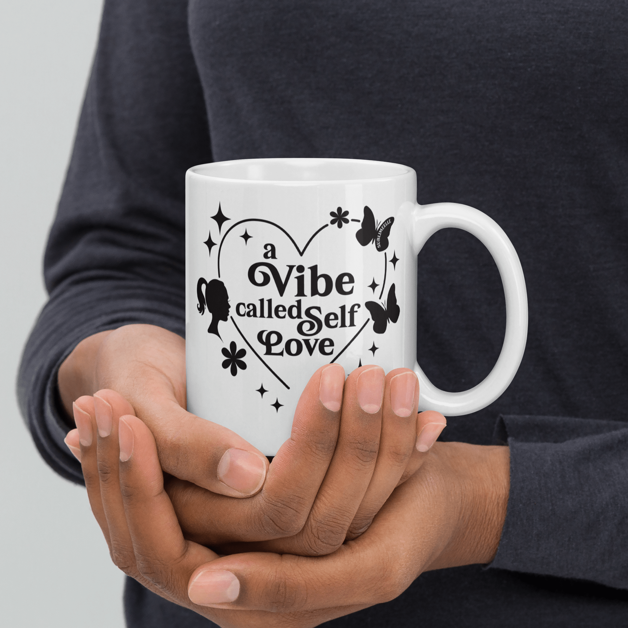 White Mug |Vibe Called Self - Love Edition - SublimeElle Self - Love