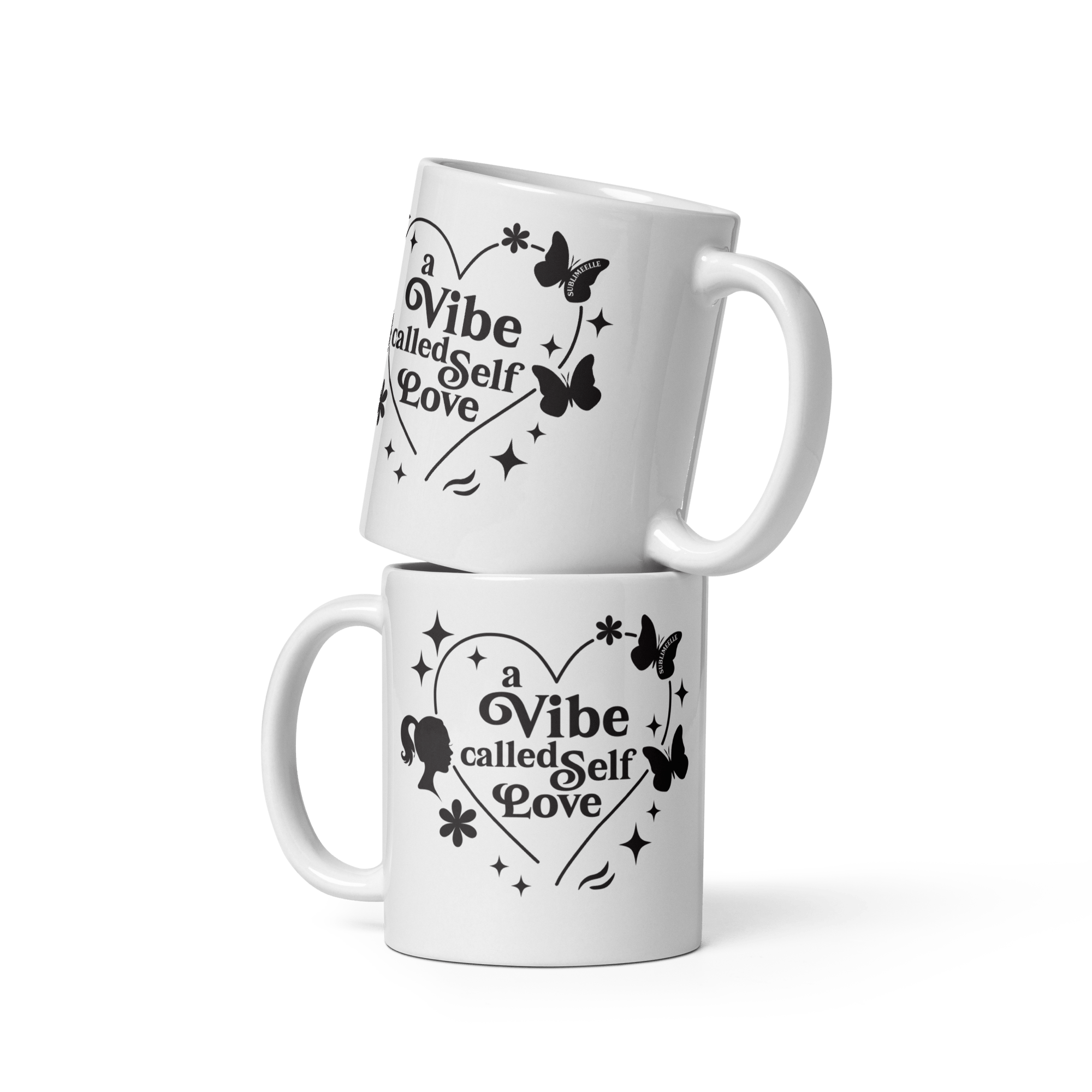 White Mug |Vibe Called Self - Love Edition - SublimeElle Self - Love