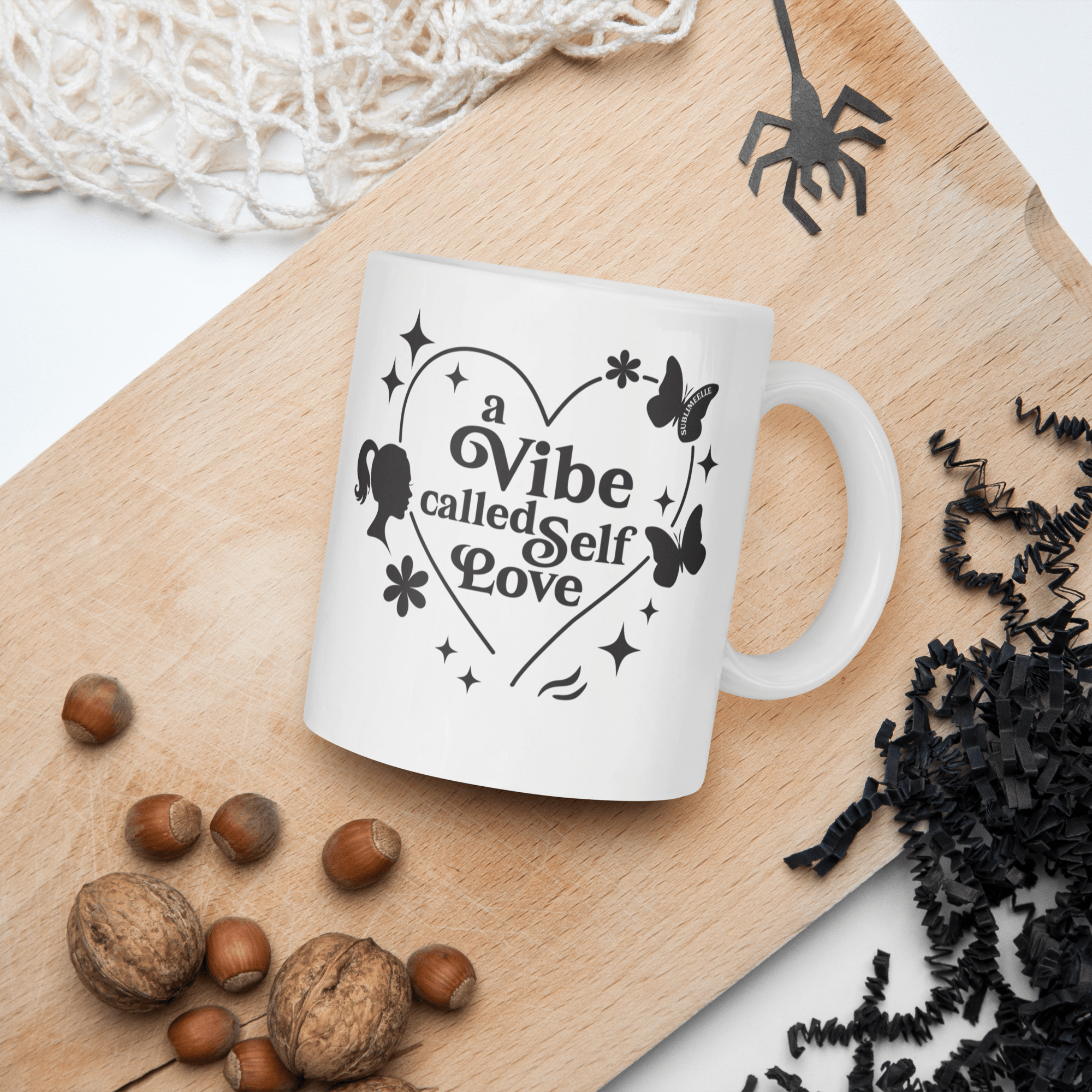 White Mug |Vibe Called Self - Love Edition - SublimeElle Self - Love