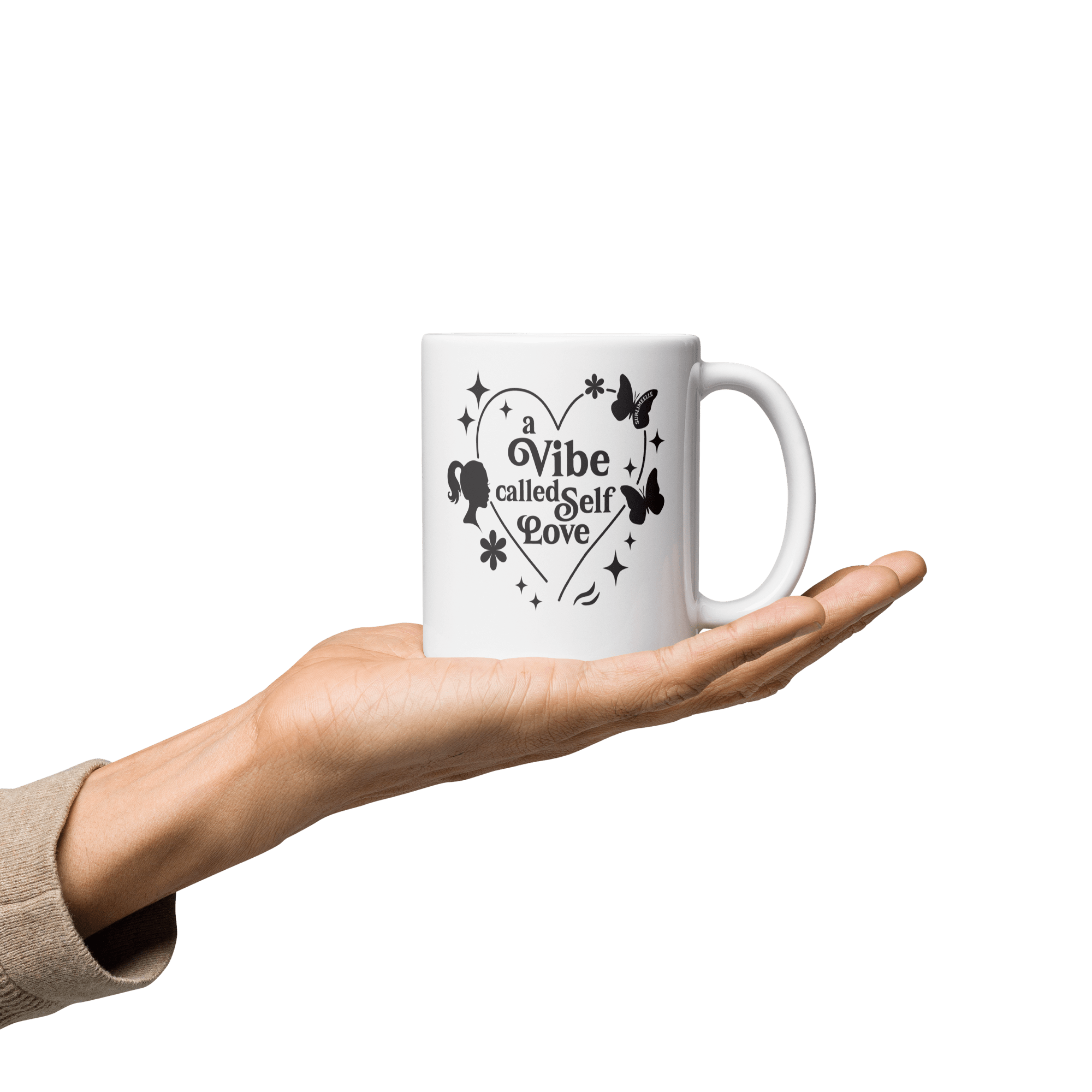 White Mug |Vibe Called Self - Love Edition - SublimeElle Self - Love