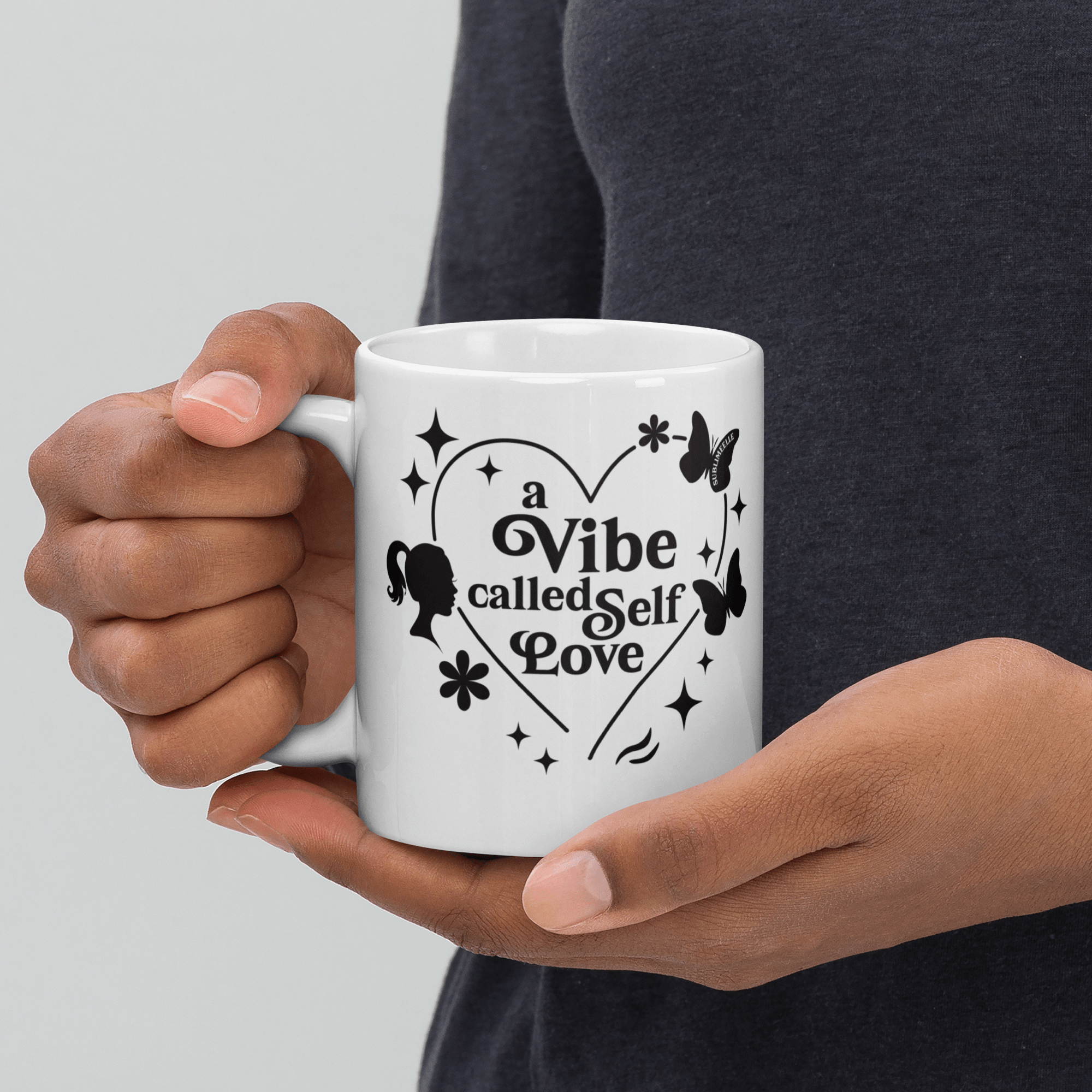 White Mug |Vibe Called Self - Love Edition - SublimeElle Self - Love