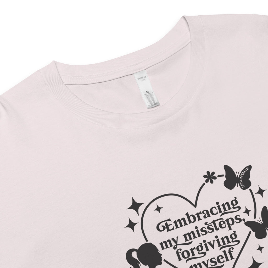 White Orchid Crop Top Self - Love Top– Gentle Reminder of Your Worth - SublimeElle Self - Love