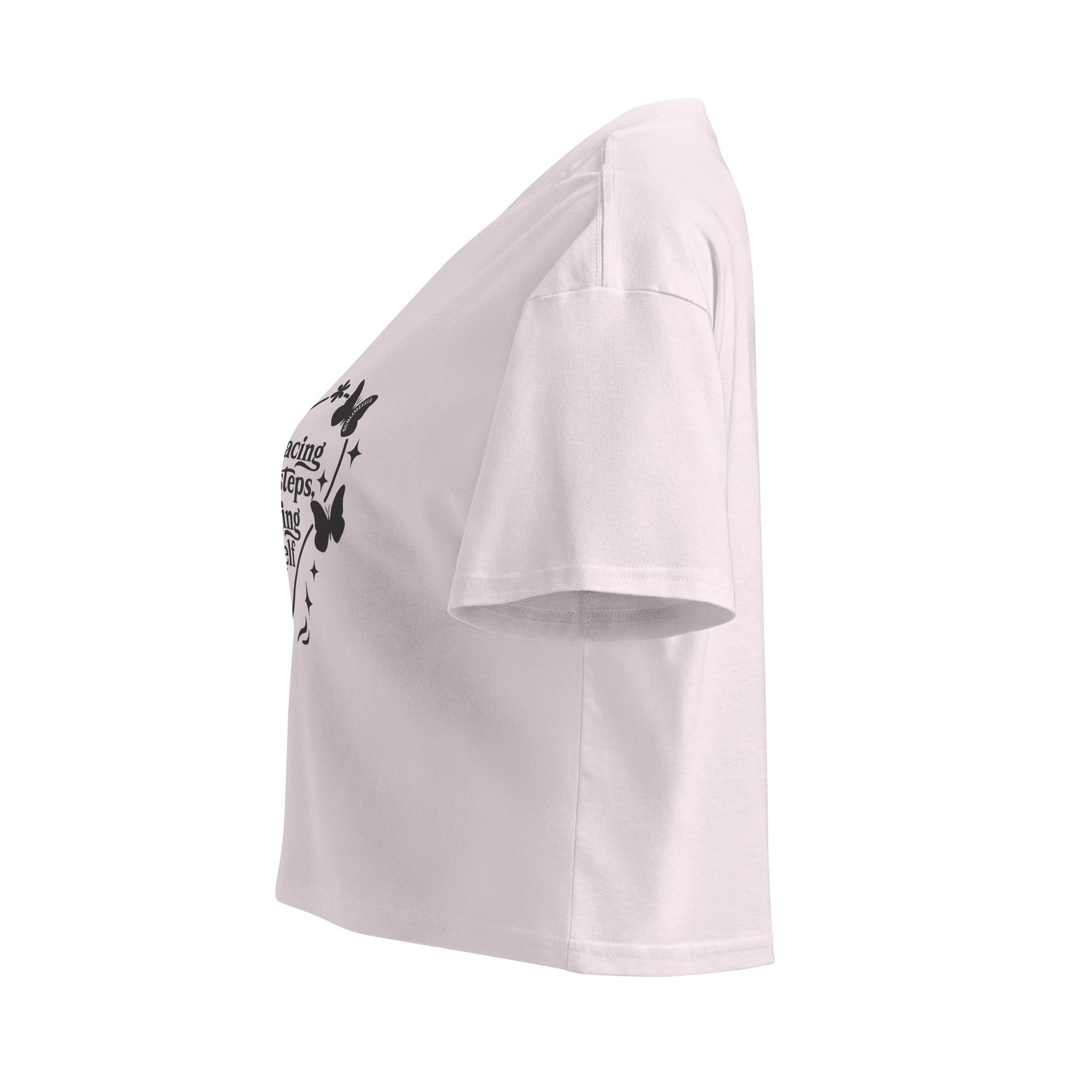 White Orchid Crop Top Self - Love Top– Gentle Reminder of Your Worth - SublimeElle Self - Love