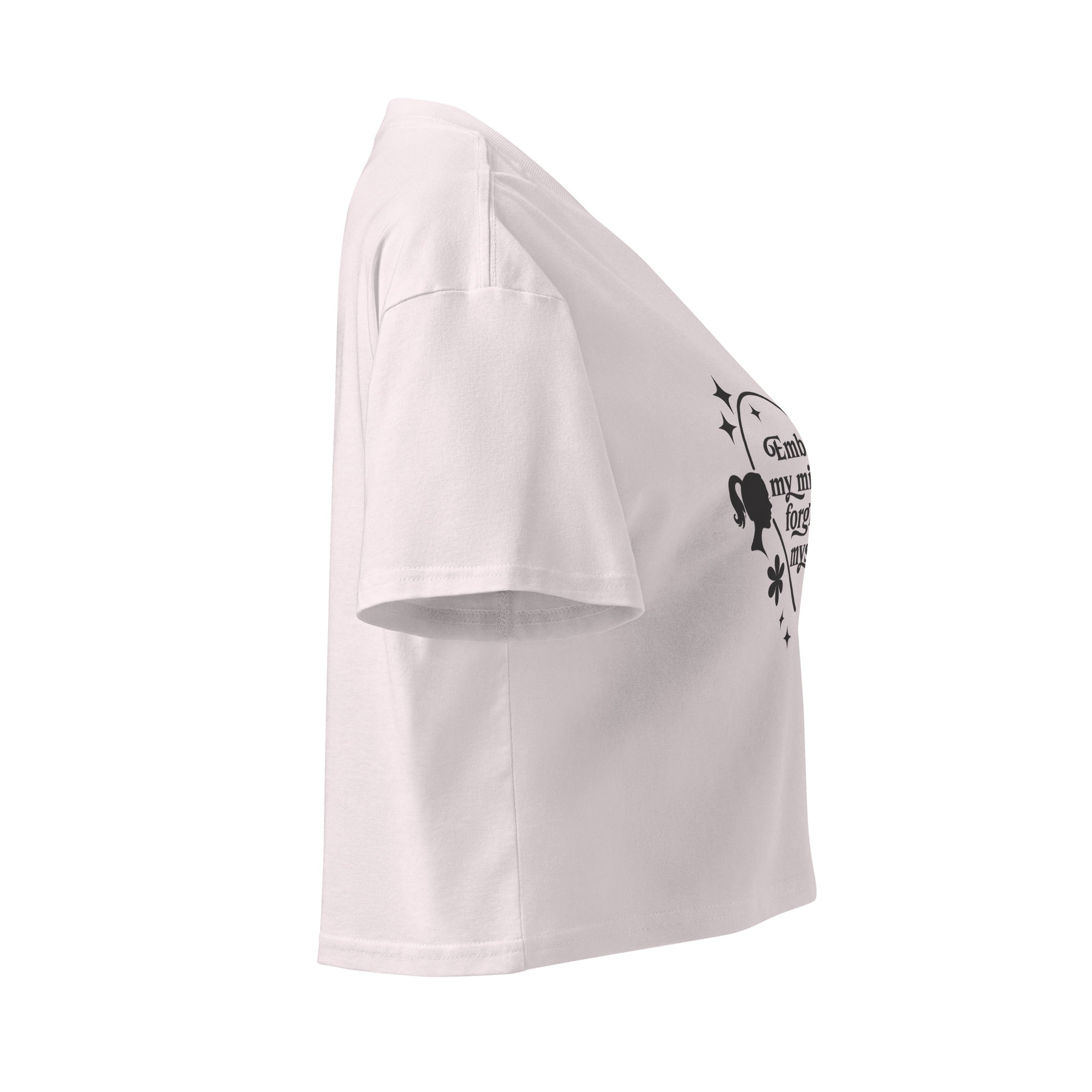 White Orchid Crop Top Self - Love Top– Gentle Reminder of Your Worth - SublimeElle Self - Love