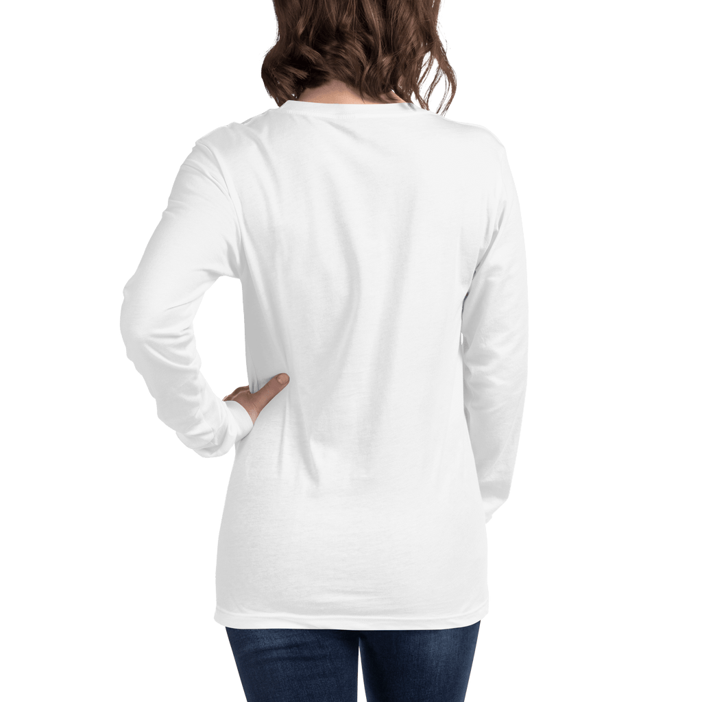 White T-shirt Long Sleeve/ Embracing My Missteps, Forgiving Myself – Self Love & Healing Quote Shirt” - SublimeElle Self - Love