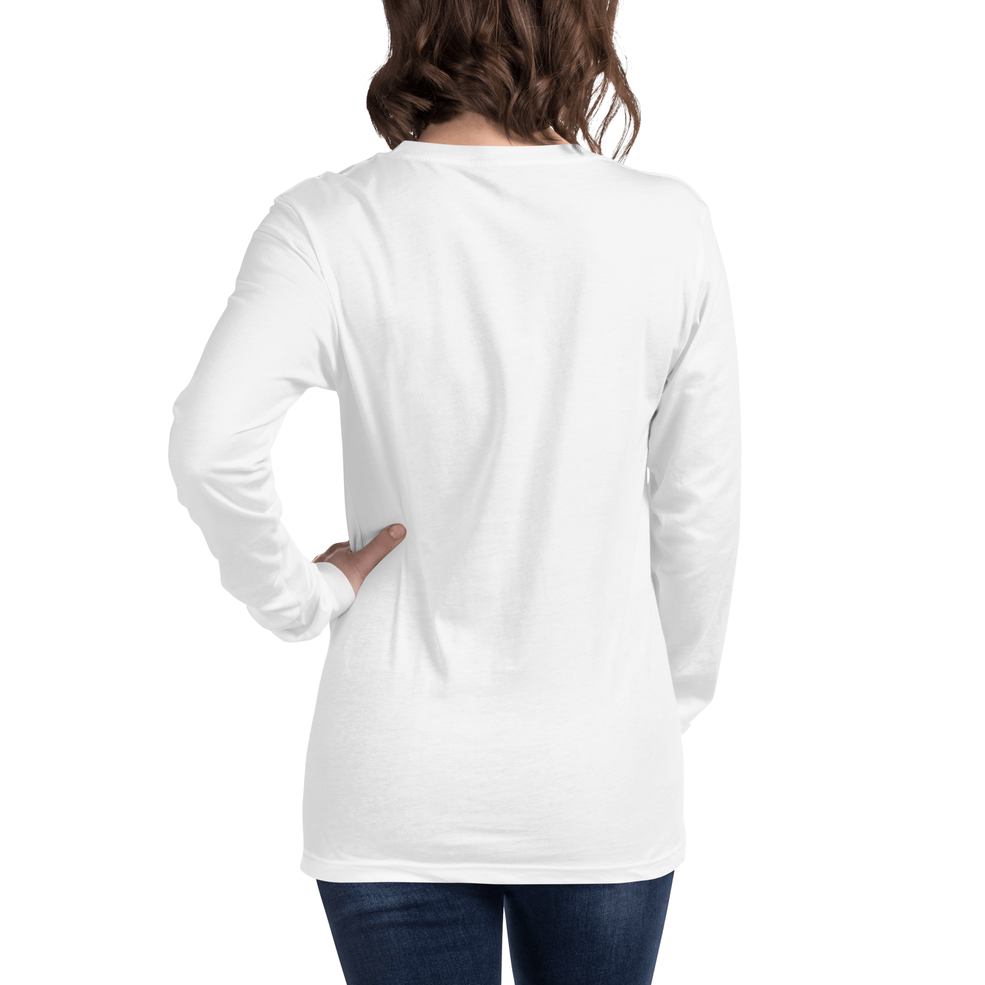 White T-shirt Long Sleeve/ Embracing My Missteps, Forgiving Myself – Self Love & Healing Quote Shirt” - SublimeElle Self - Love