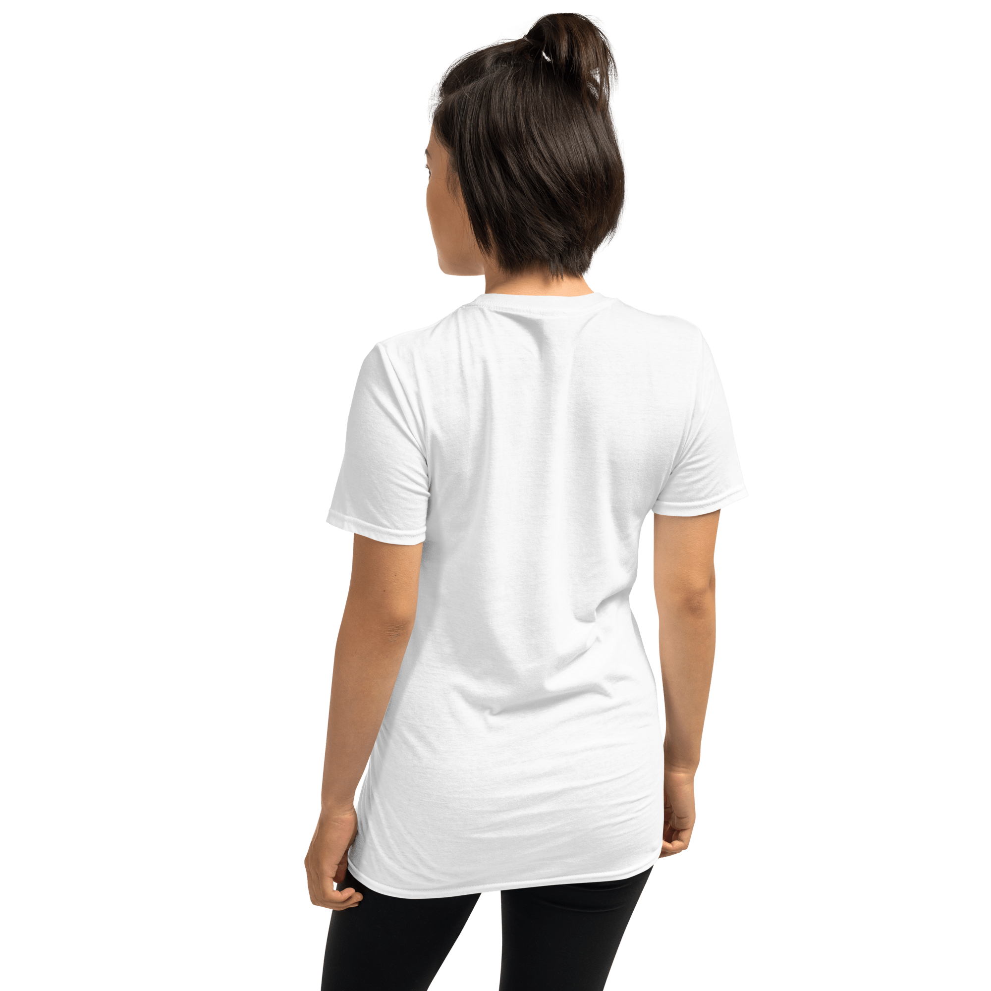 White T-Shirt With Motivational Quote Short Sleeve - SublimeElle Self - Love