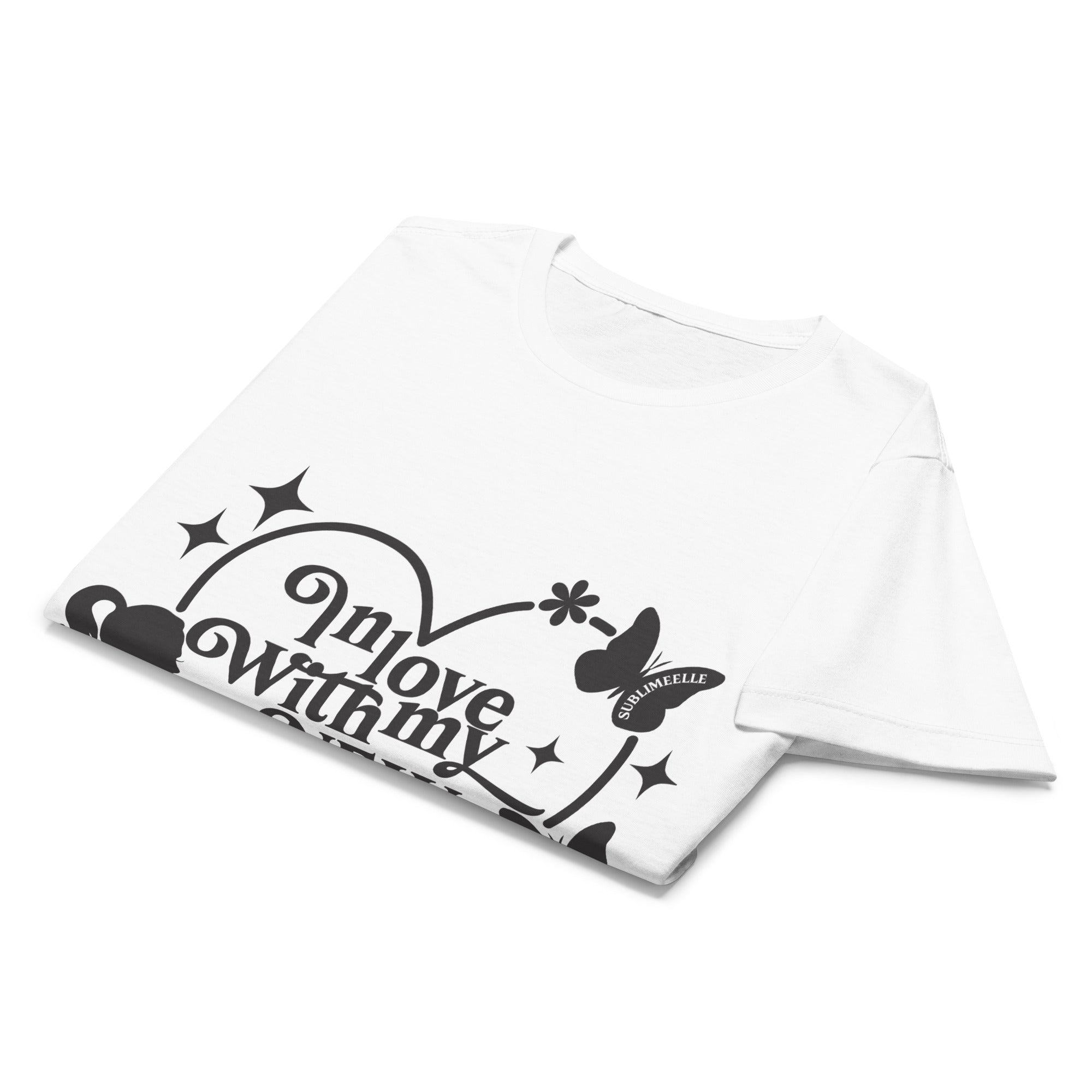 White T-Shirt/Self - love Message - SublimeElle Self - Love