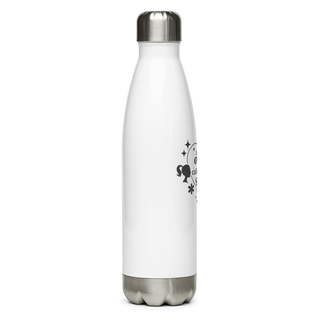 White Stainless Steel Water Bottle With Motivational Quote | Insulated - SublimeElle Self-LoveDRINKWARE