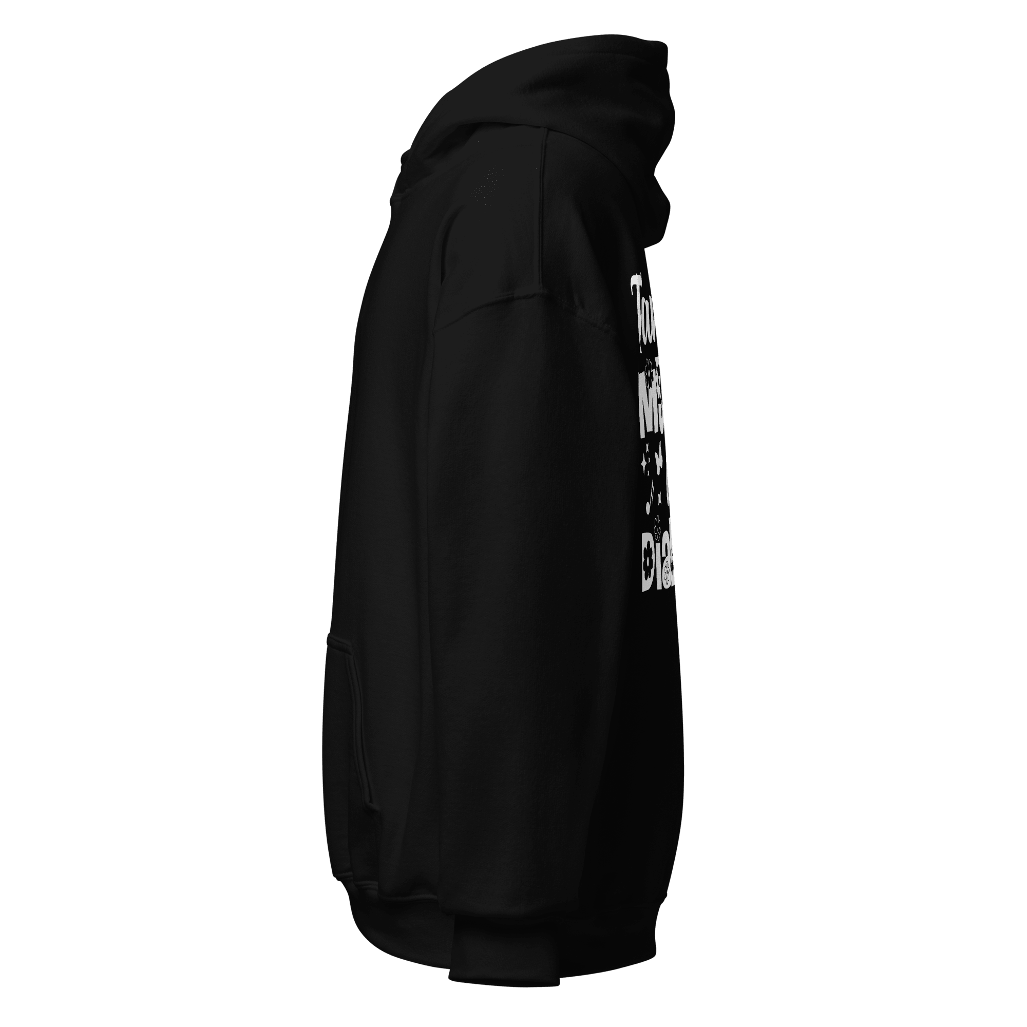 Women's Black "Taming My Inner Dialogue" Pullover Hoodie, Music Notes & Star Graphic: - SublimeElle Self - Love