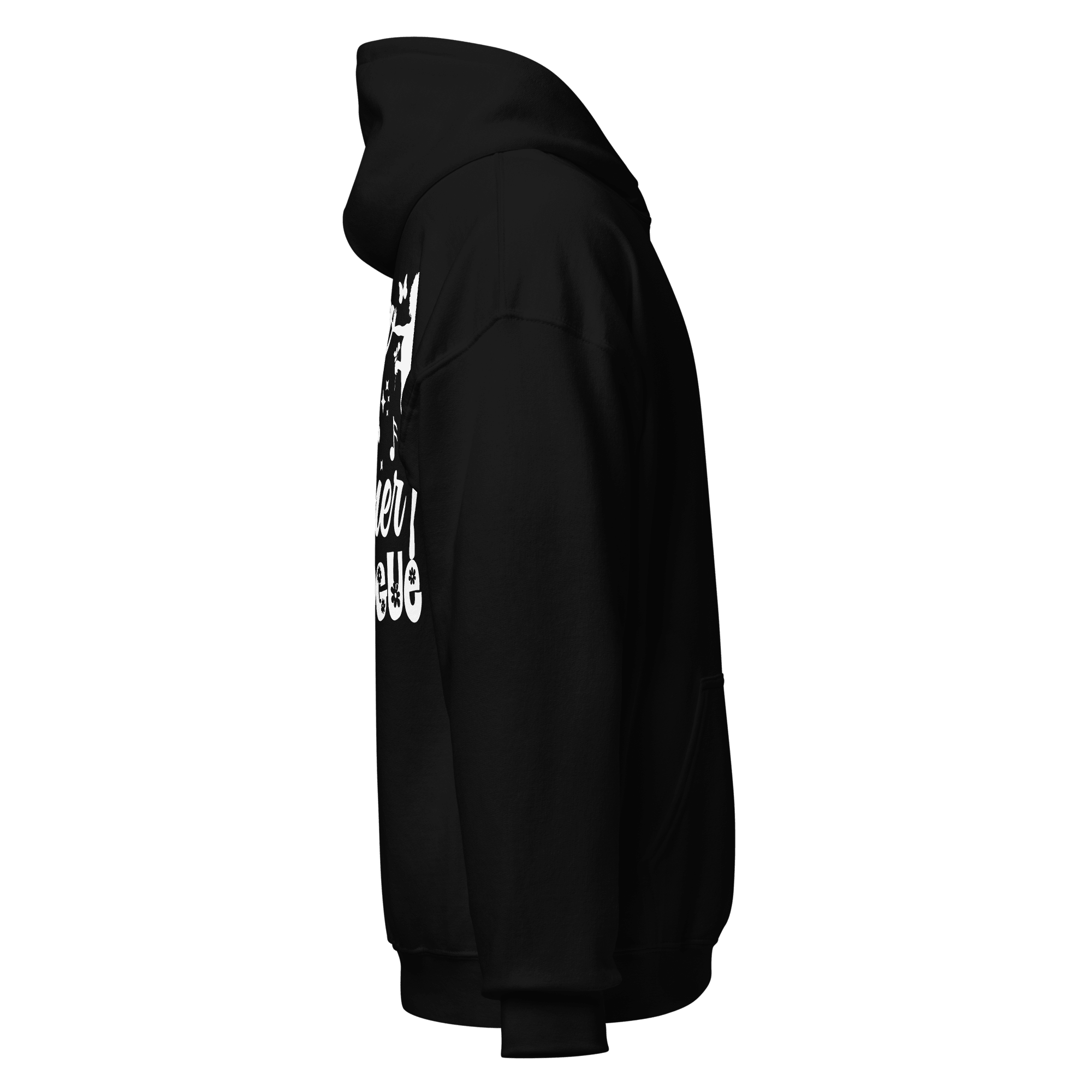 Women's Black "Taming My Inner Dialogue" Pullover Hoodie, Music Notes & Star Graphic: - SublimeElle Self - Love