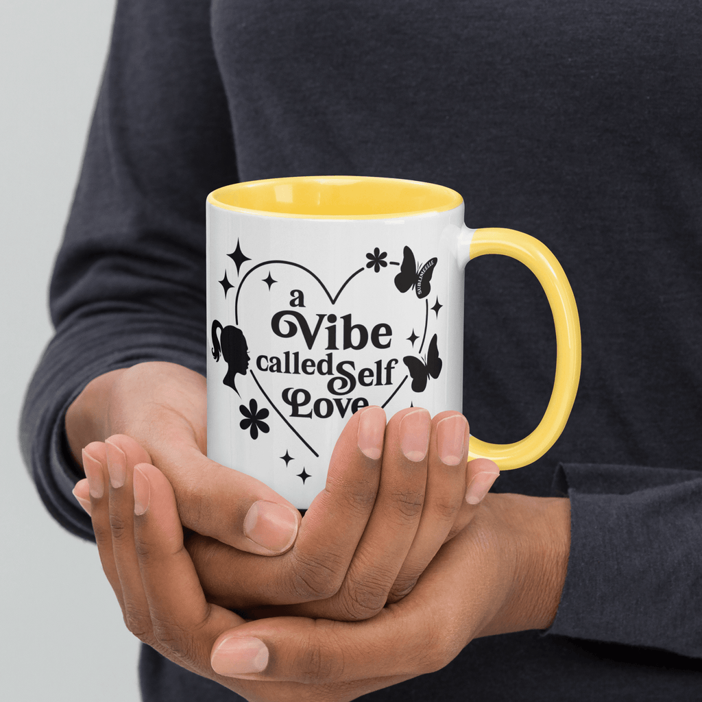 Yellow Mug Self - Love | A Vibe Called Self - Love | Positivity Gift - SublimeElle Self - Love