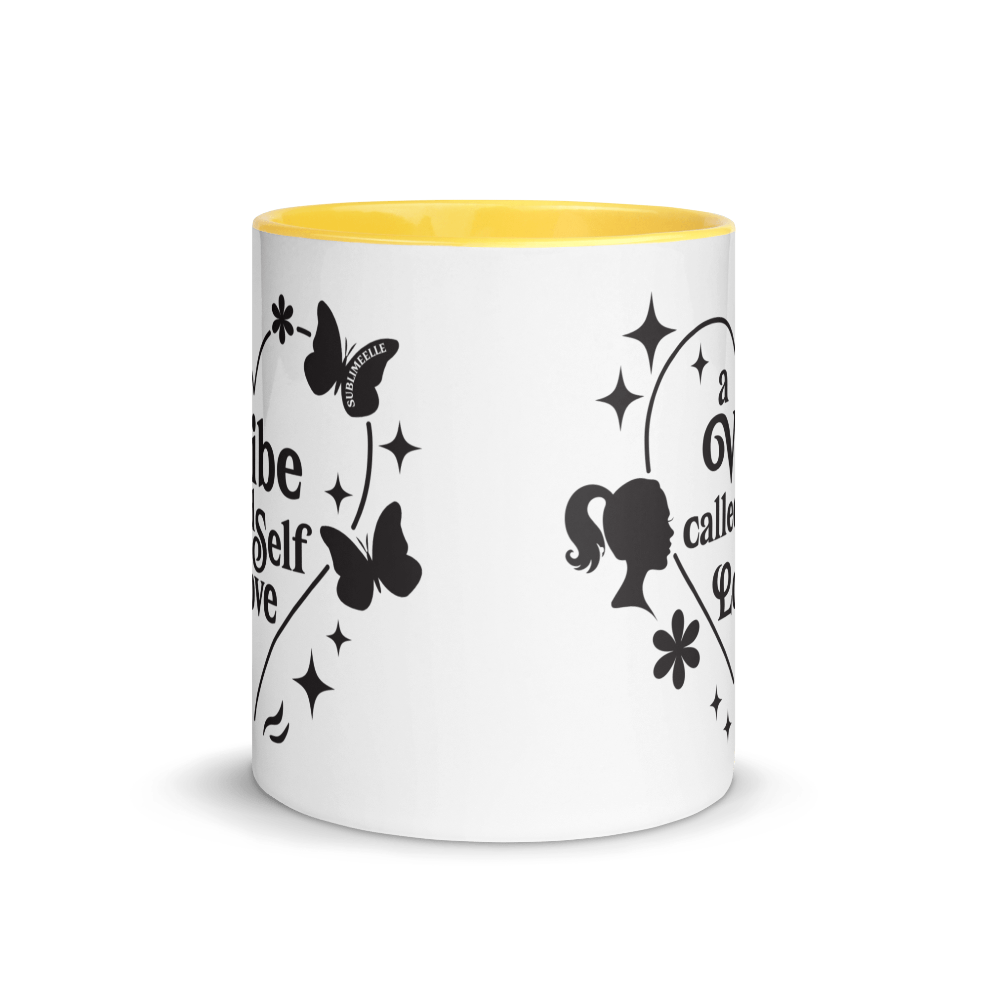Yellow Mug Self - Love | A Vibe Called Self - Love | Positivity Gift - SublimeElle Self - Love