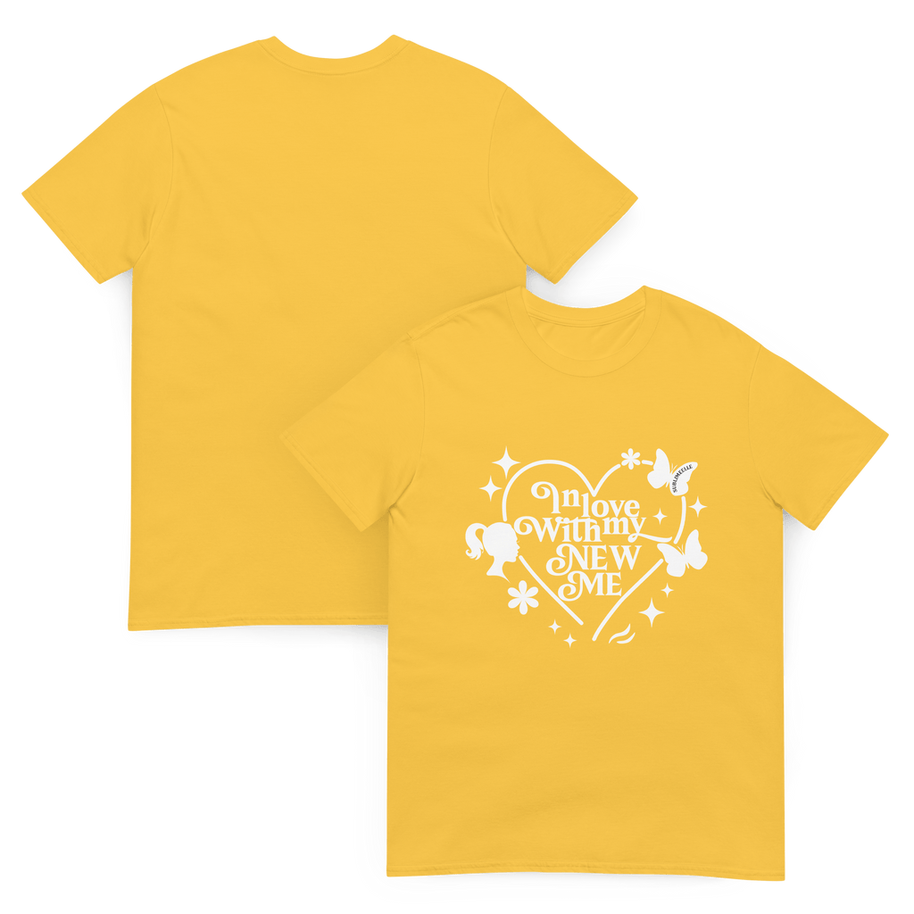 Yellow T-Shirt Coral Self - Love With Motivational Quote - SublimeElle Self - Love