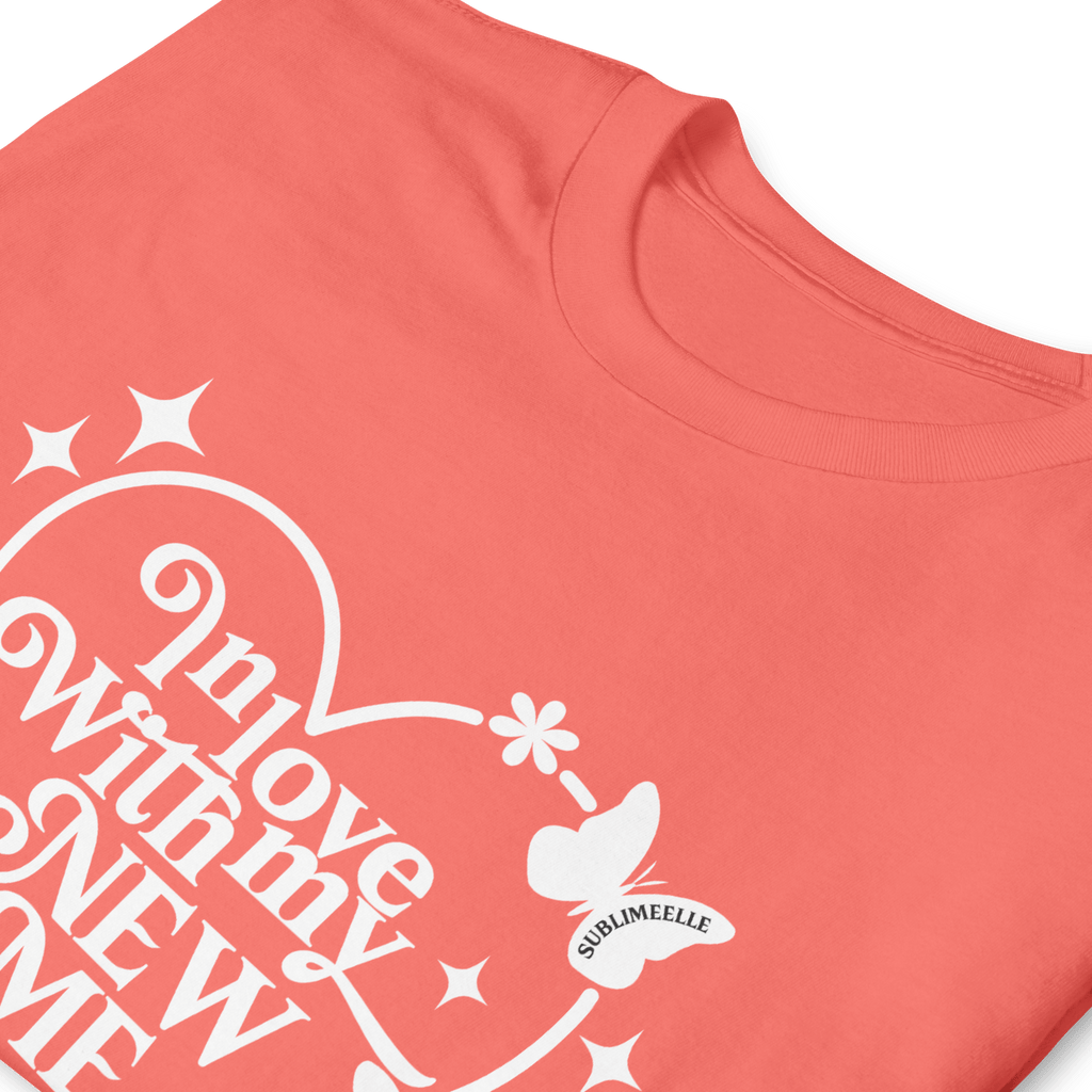 Yellow T-Shirt Coral Self - Love With Motivational Quote - SublimeElle Self - Love