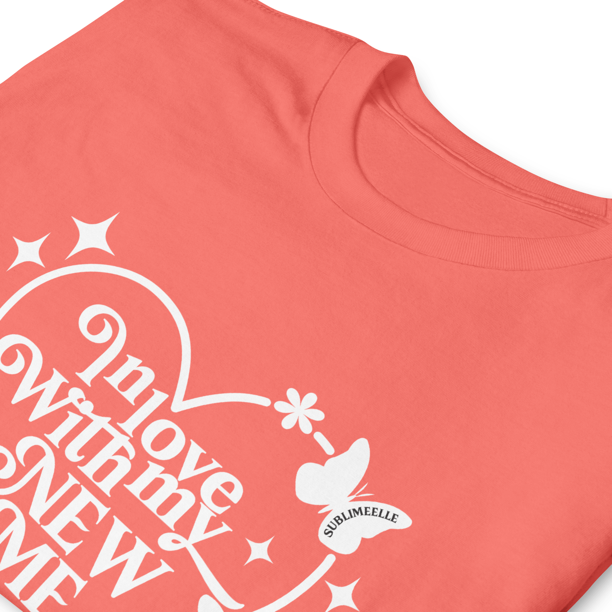 Yellow T-Shirt Coral Self - Love With Motivational Quote - SublimeElle Self - Love