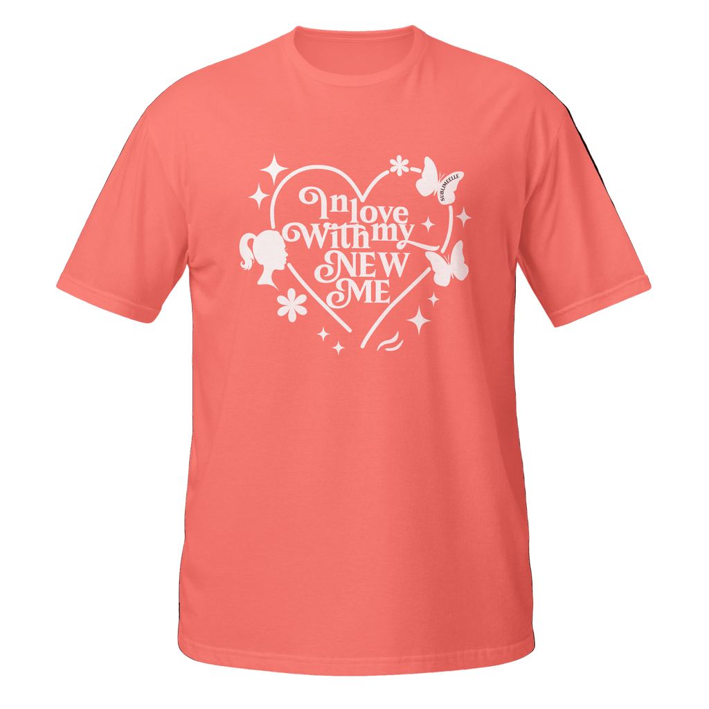 Yellow T-Shirt Coral Self - Love With Motivational Quote - SublimeElle Self - Love